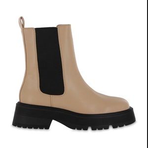 MIA Lug Tan leather Chelsea Boot - 6.5W